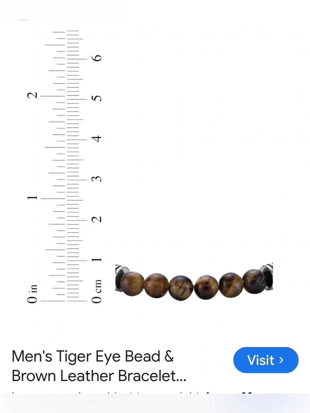 #2935**Unisex’s Tiger Eye Beaded Bracelet - Brown Gemstone Bracelet